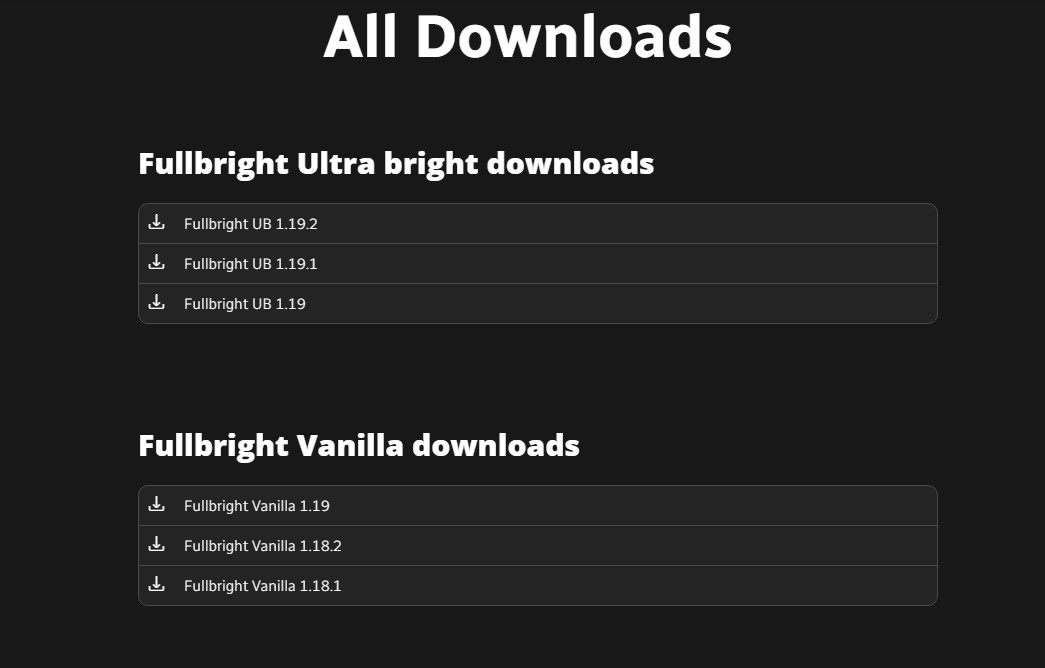 Full Bright texture pack download website